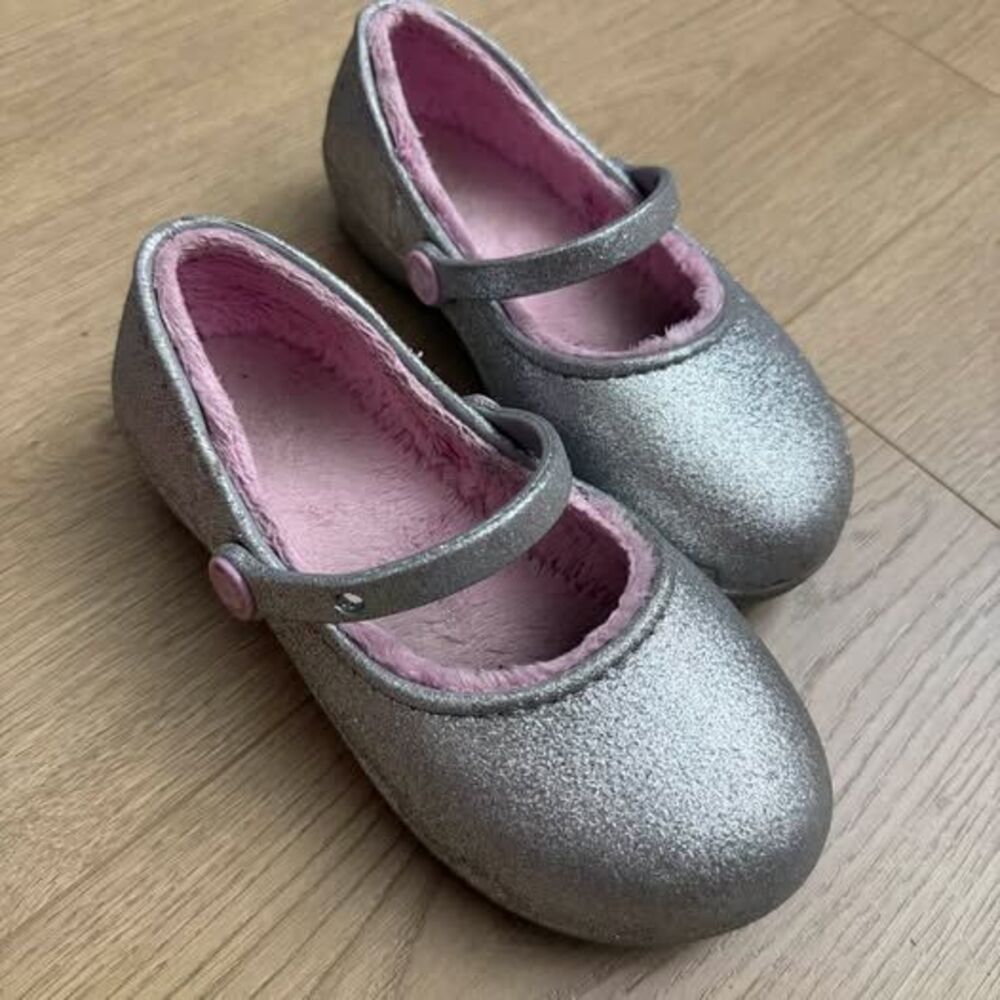 Crocs Glitter Lined Mary Jane Shoes Size C12